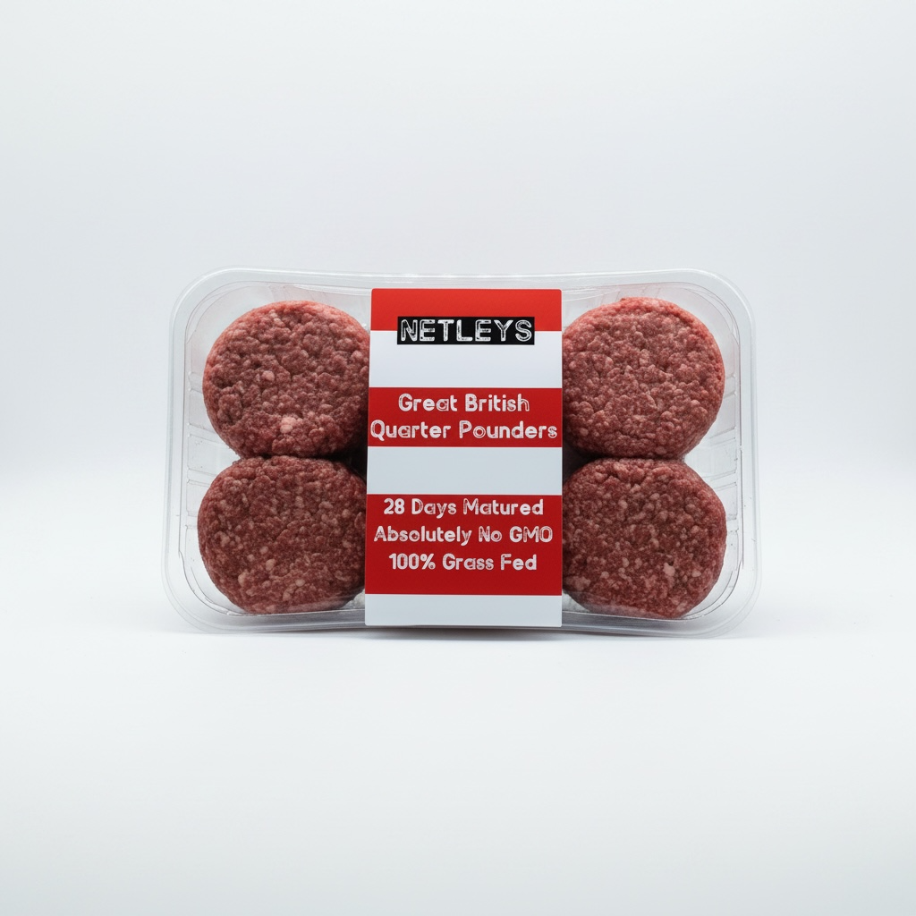 4 Quarter Pounder Beef Burgers
