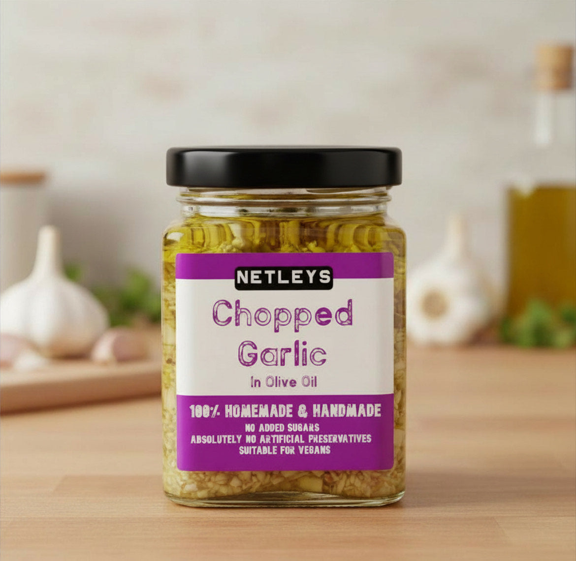 Chopped Garlic In Olive Oil